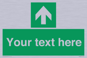 Safe condition Custom arrow up sign